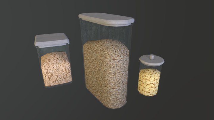 Cookie jar (Low Poly) 3D Model