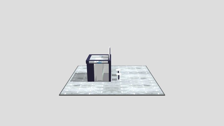 vending machines site for american school 3D Model