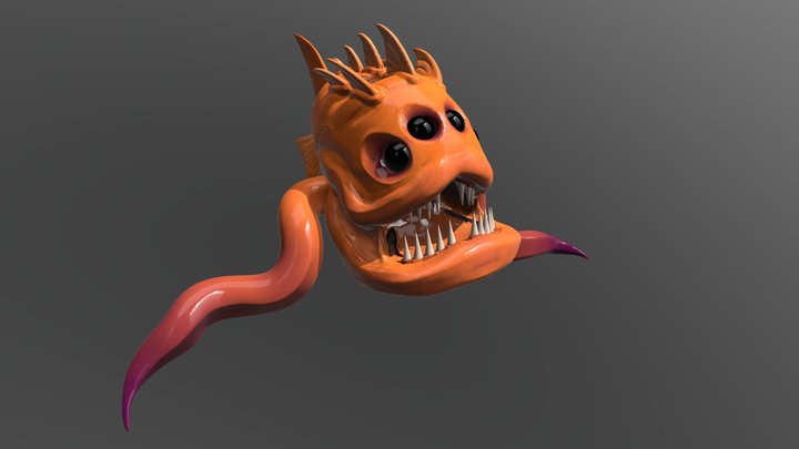 Angler Squid 3D Model