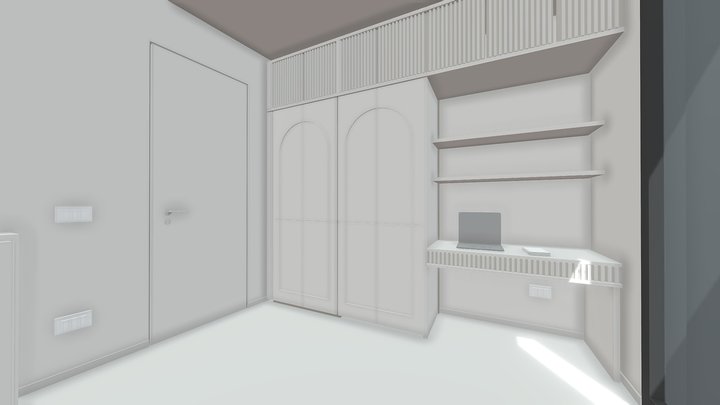 camera corridoio 3D Model