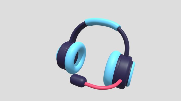 Headphone Gamer 3D Model