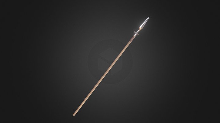 Medieval Spear 3D Model