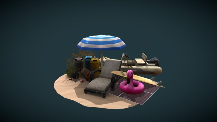 DAE 5 Finished props - By the Ocean 3D Model