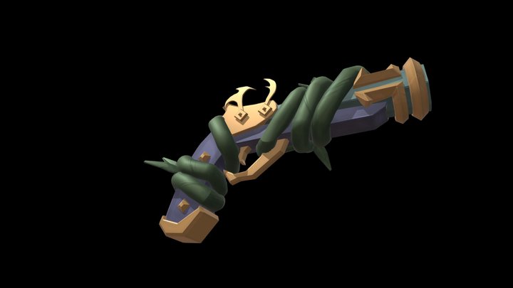 Siren Flintlock - Sea of Thieves Inspired 3D Model