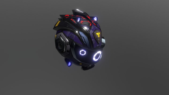 Cyber_Helmet 3D Model
