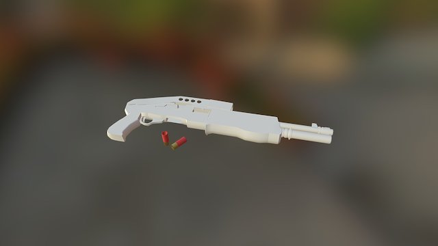 Shotgun Spas-12 3D Model