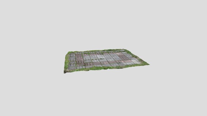 Old patio stones 3D Model
