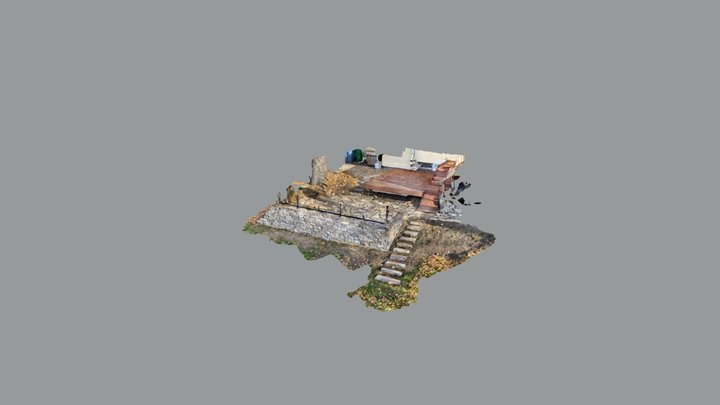 Retaining Wall 3D Model