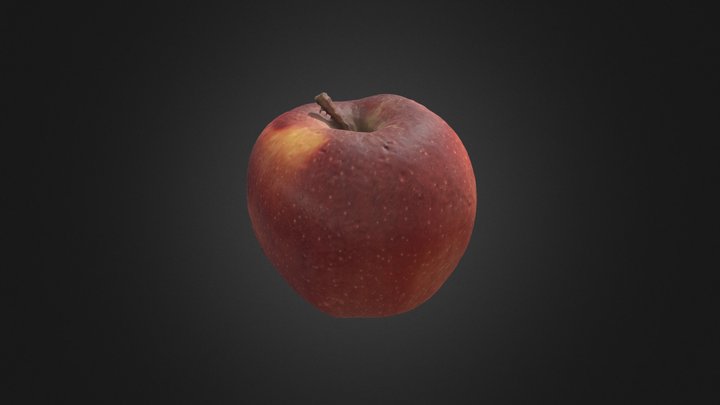 Apple מקטב מוצלב 3D Model