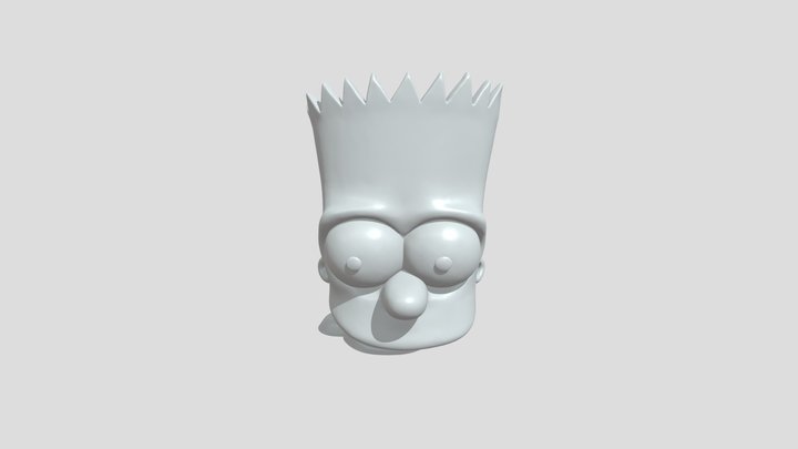Cartoon boy Bart Simpson from The Simpsons 3D Model