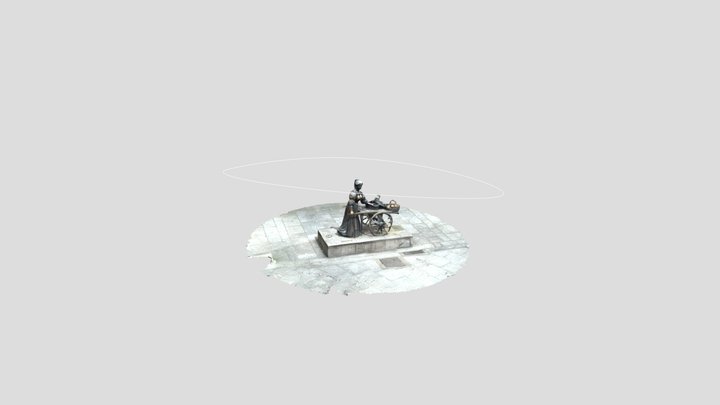 Molly Malone Statue 3D Model