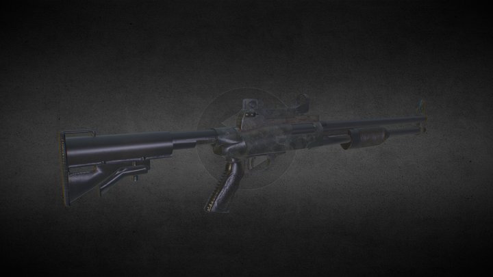 Tactical FN Shotgun 3D Model