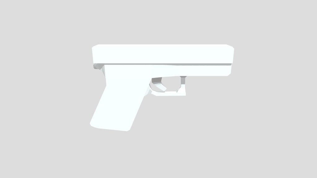 Low poly game ready glock