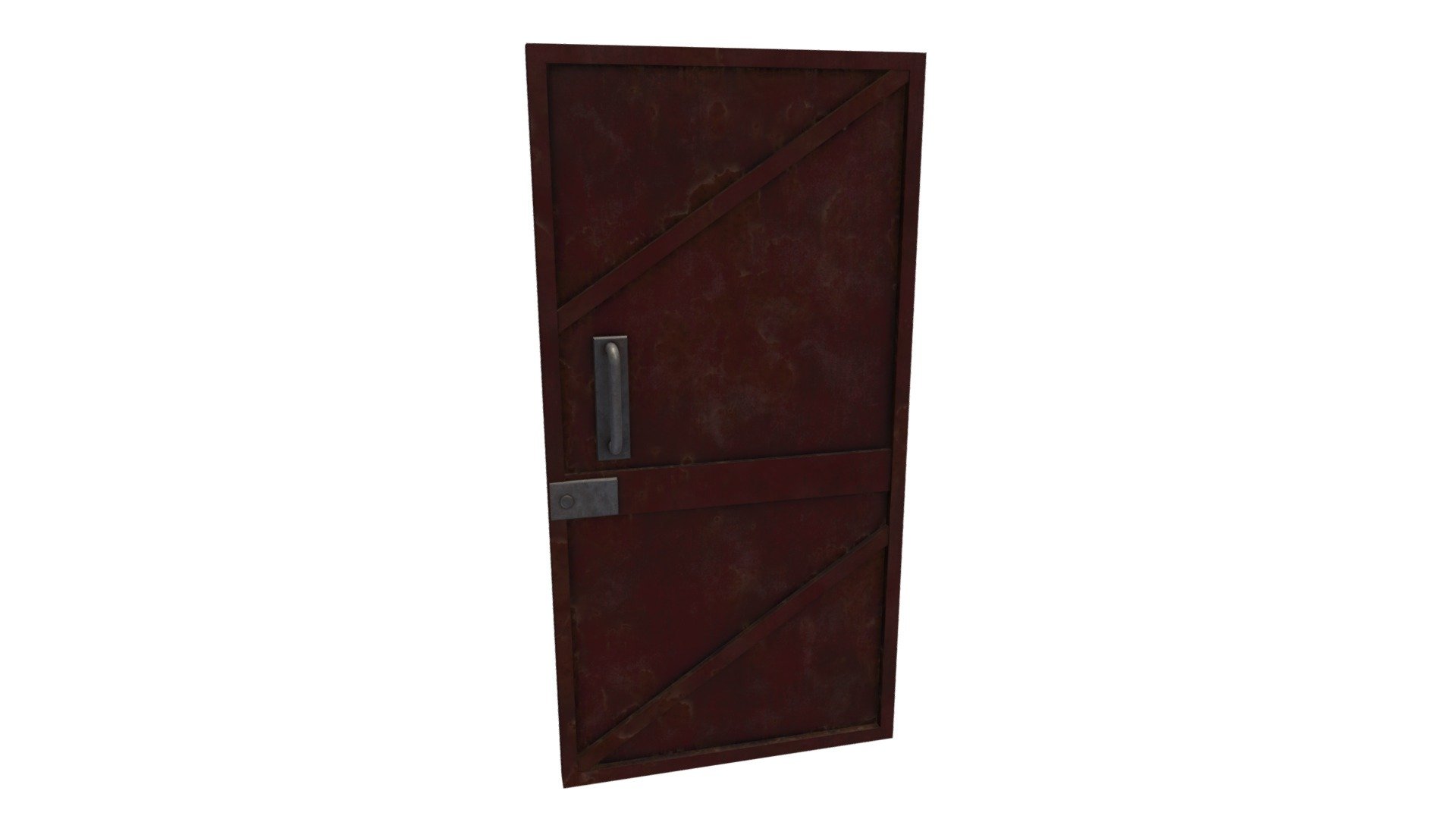Metal Door (Low Poly, Game Ready)