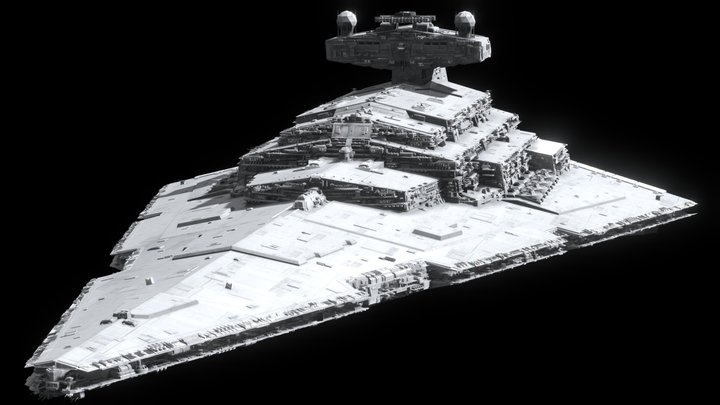 Imperial II-Class Star Destroyer - Star Wars 3D Model