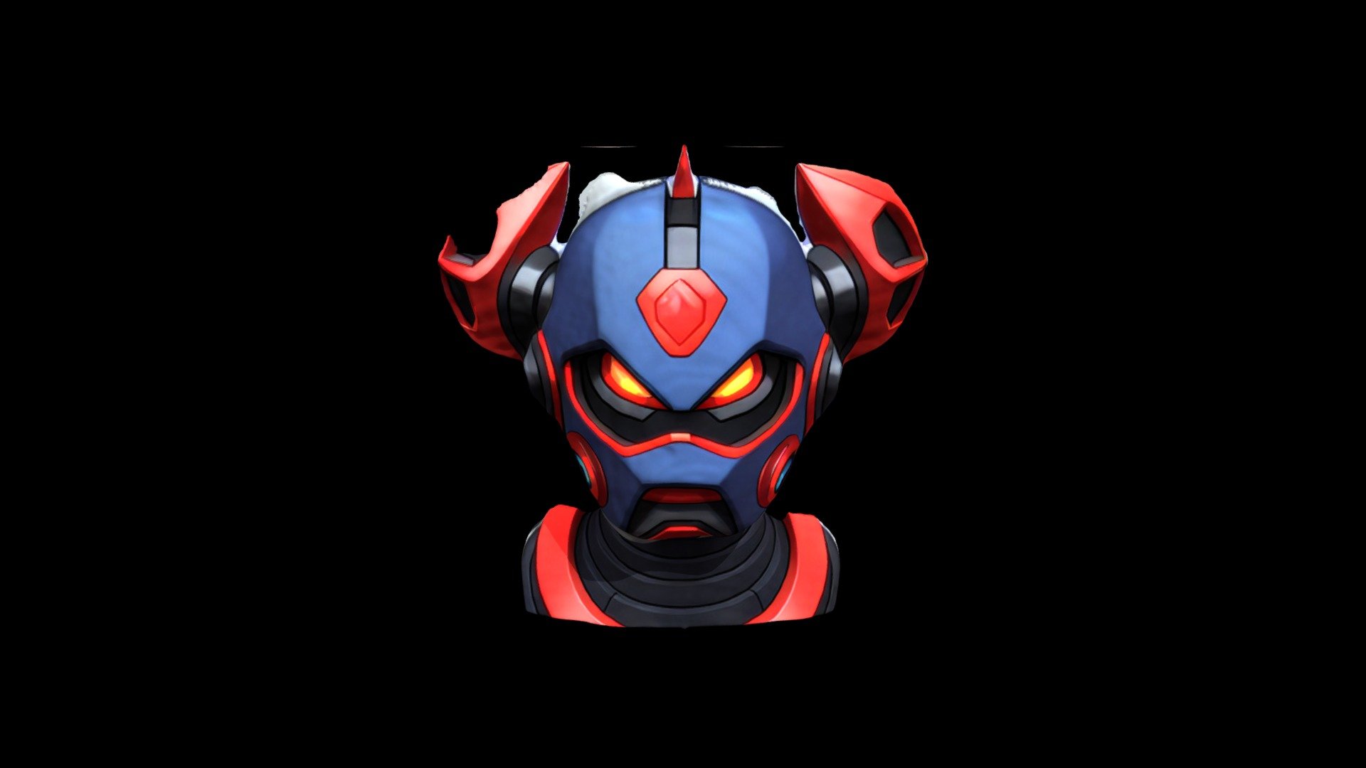 Helmet Mask Robot Cartoon 1815 - Download Free 3D model by klrxyz ...