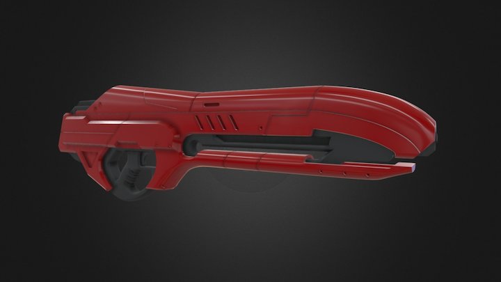 Spacecat's Gun (High Poly) 3D Model