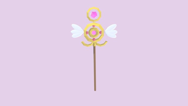 Magic Staff 3D Model