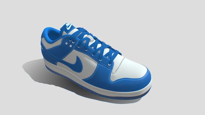 Shoes_ Nike Blue_2025-08-10 3D Model