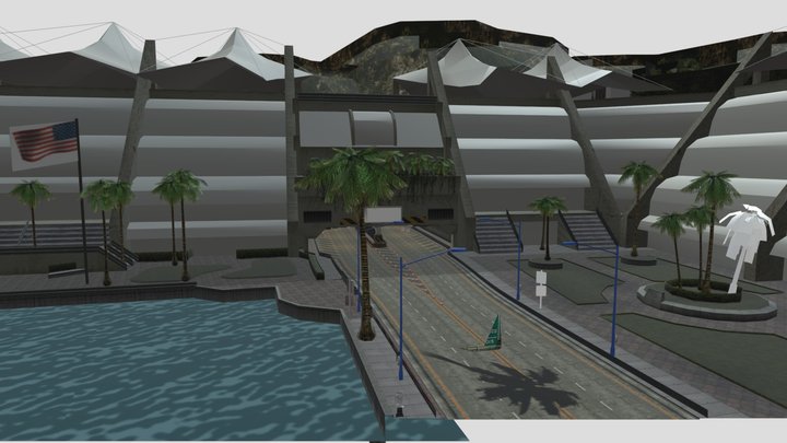 burnout 3 waterfront – Modèle 3D gratuit STL