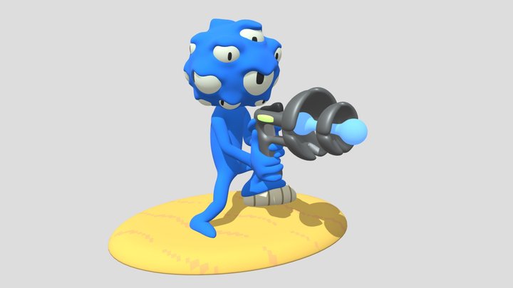 Eyes Figurine (Nuclear Throne) 3D Model