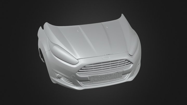 Ford Fiesta - Hawk 2 - Bonnet & Bumper 3D Model