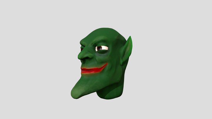 Goblin Head 3D Model