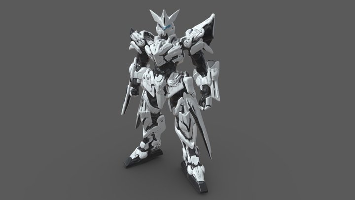 battle robot warrior 3D Model