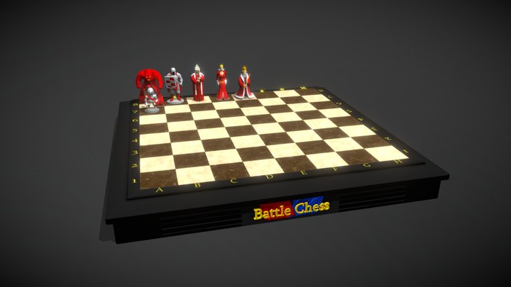 Battle Chess Full Set 3D Model