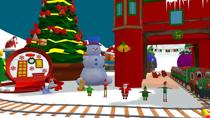 Christmas City Full Pack 3D Model