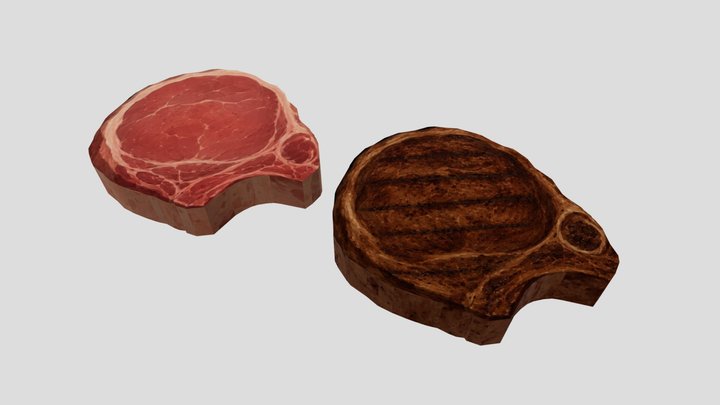 Simple LowPoly Meat – Modèle 3D gratuit STL