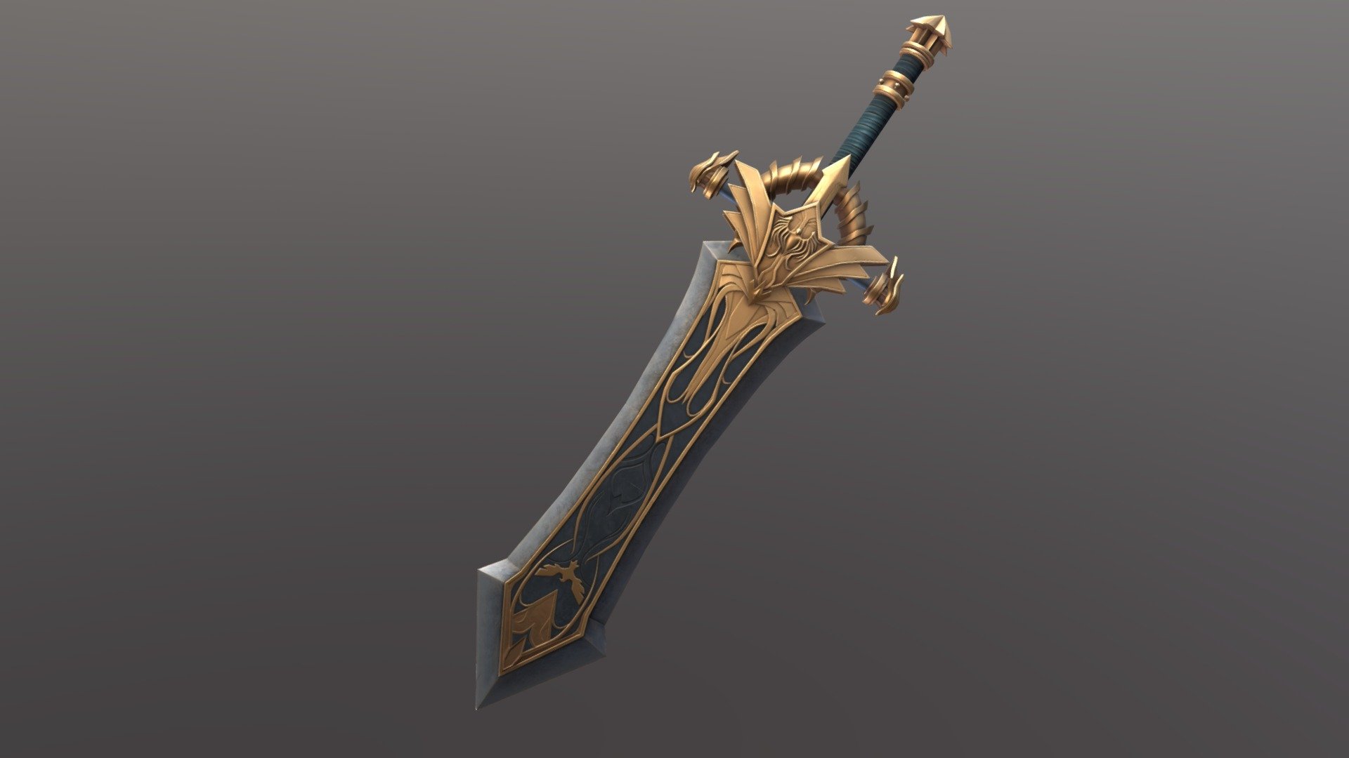 Stylized Paladin Sword - 3D model by Nebbia [b5e3b6a] - Sketchfab