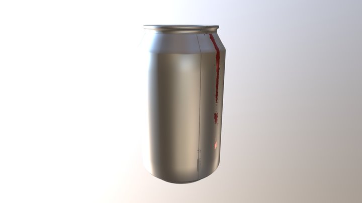 Dr Pepper Can 3D Model