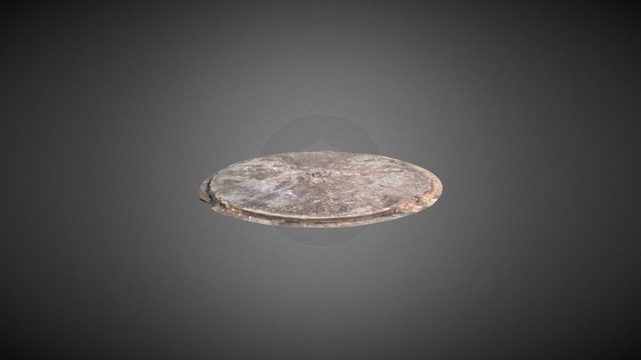 Circular Concrete Foundation 3D Model