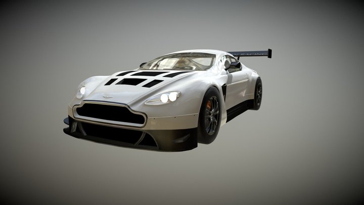 Aston Martin GT3 (Animated) 3D Model