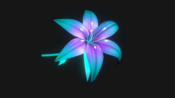 Flower Stylized 3D Model