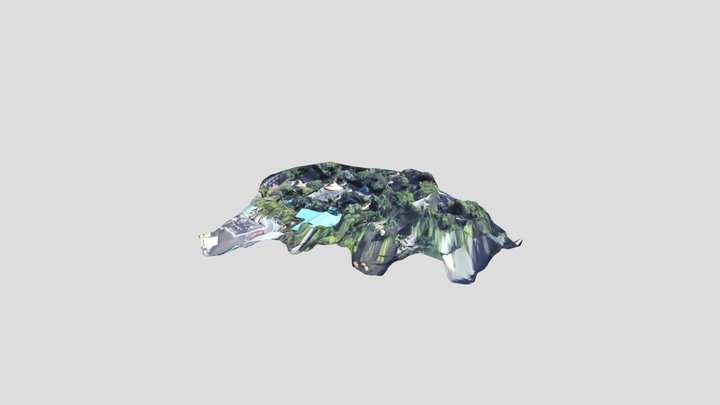 Jurassic Park Ride Adventure  Start Rider Carts 3D Model
