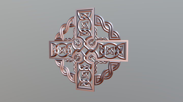 Celtic Crossn 001 3D Model