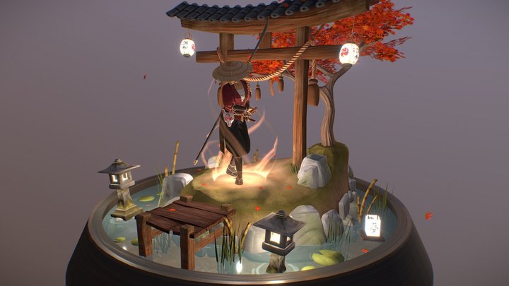 Onna Bugeisha 3D Model