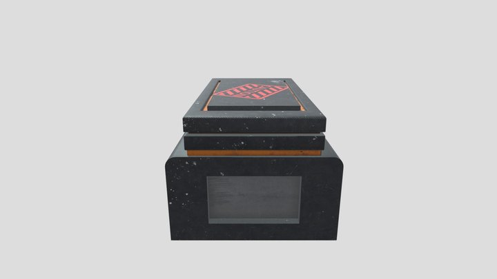 Sci-Fi Warehouse Container 3D Model