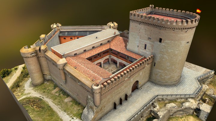 Castle of Arevalo, Spain 3D Model
