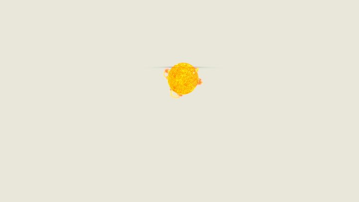 Sun_and_solar_flares 3D Model