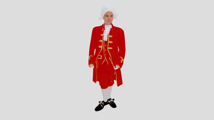 Лакей в ливрее (low poly) – Modèle 3D gratuit STL
