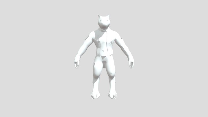 Wolf man barker 3D Model