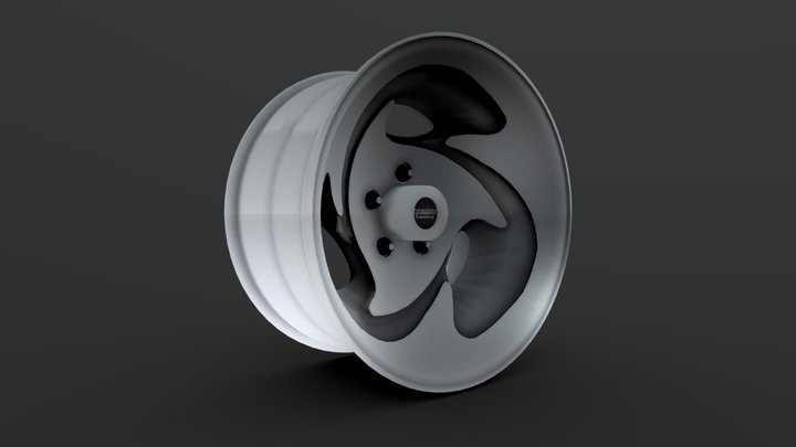 15x8" American Racing AR39 3D Model