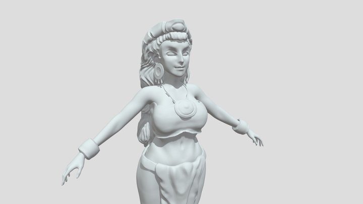 Tribal Girl 3D Model