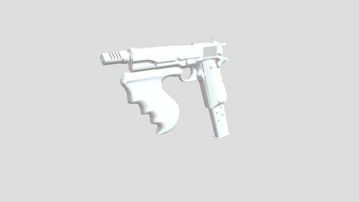 Lebman Machine Pistol 3D Model