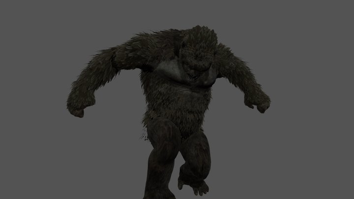 King Kong textured 3D Model