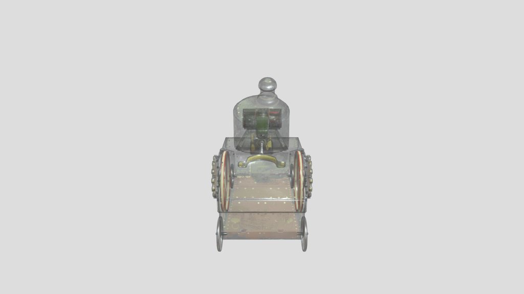 1920s French Tin Toy Tank Old