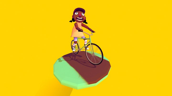 Bike Girl Test 3D Model